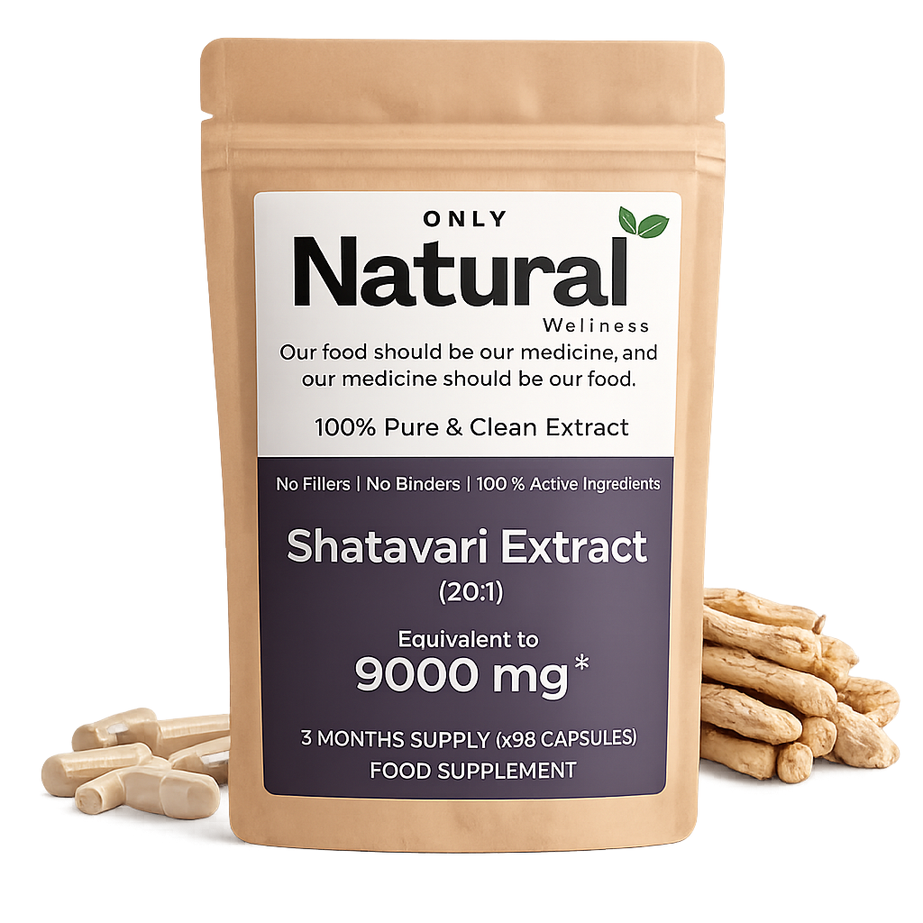 Shatavari Extract capsules- 90 Capsules | 9000mg equivalent | 3 Months Supply